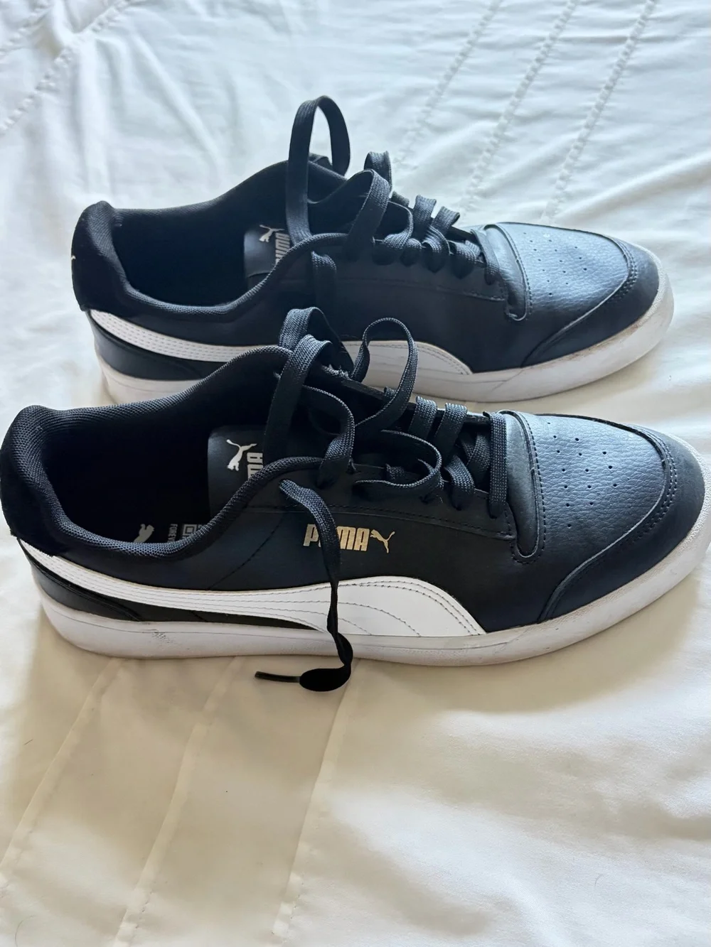 Puma Black & White Low-Top Sneakers